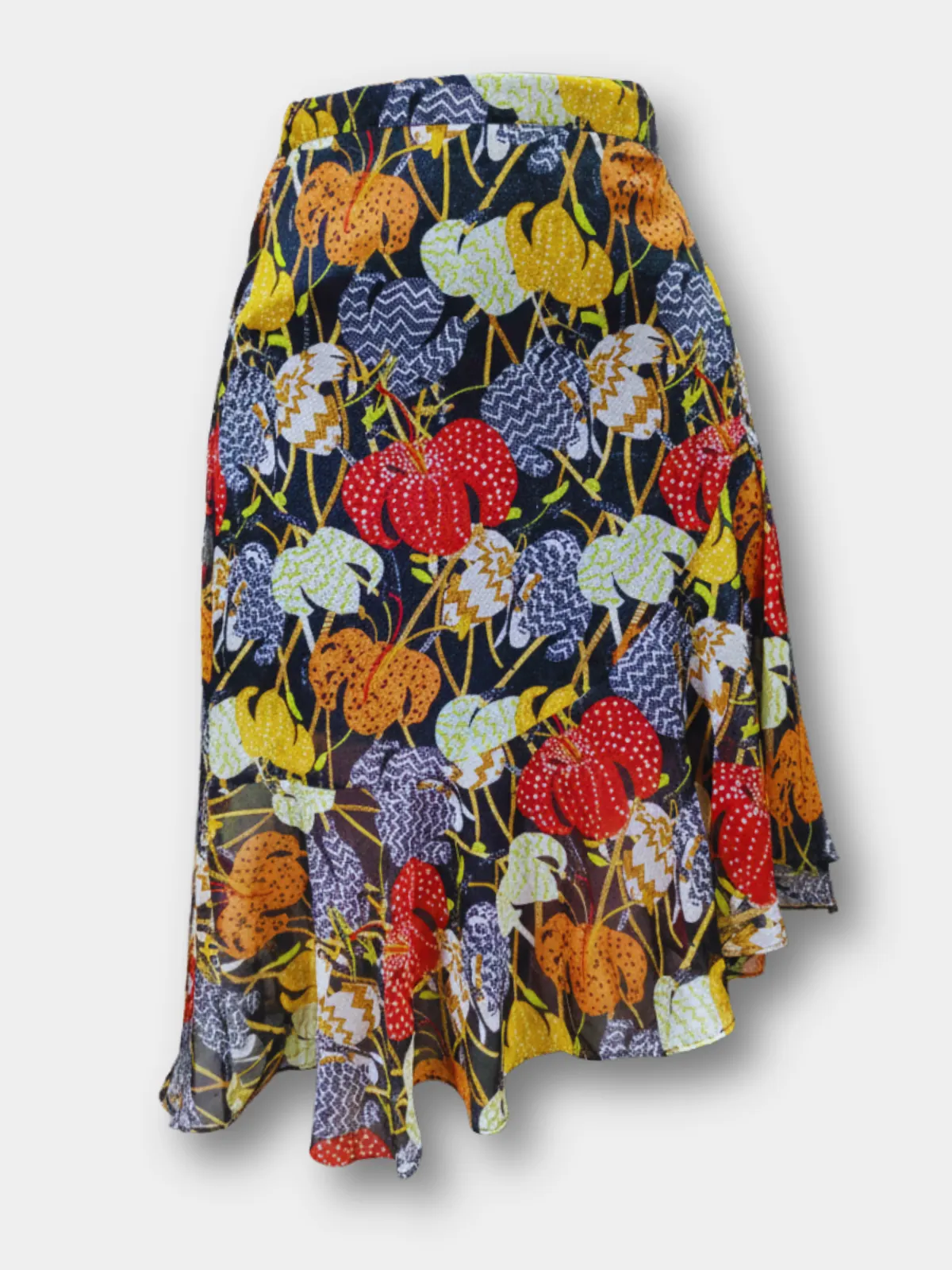 Midnight Meadow Ruffle Skirt